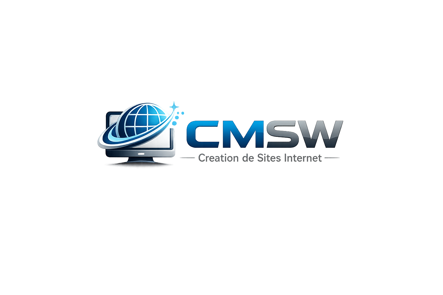 new logo entreprise de creation de site internet sur mesure wordpress visible google